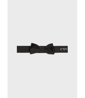 Emporio Armani Emporio Armani - Silk bow tie with EA logo plate