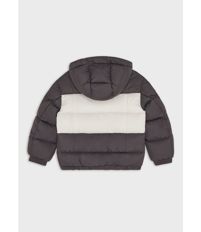 Emporio Armani Emporio Armani - Hooded, quilted-nylon puffer jacket with recycled down