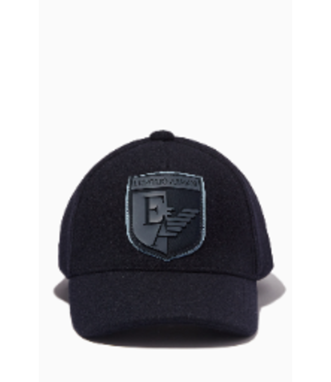 Emporio Armani Emporio Armani - College Eagle Logo Baseball Cap in Textured Fabric