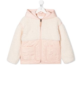 Chloe Chloe - textured hooded padded jacket