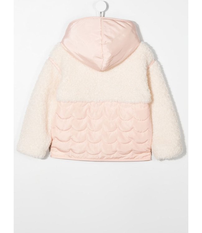 Chloe Chloe - textured hooded padded jacket