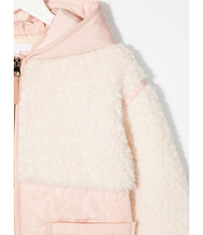 Chloe Chloe - textured hooded padded jacket