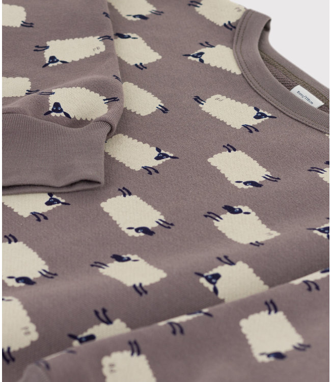 Petit Bateau Petit Bateau - UNISEX PRINTED FLEECE SWEATSHIRT