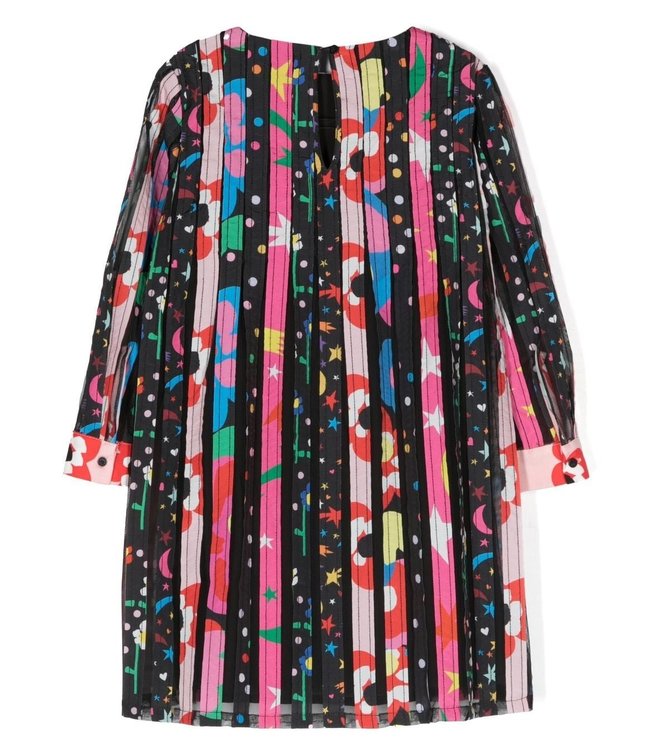 Stella McCartney Stella McCartney - graphic-print pleated dress