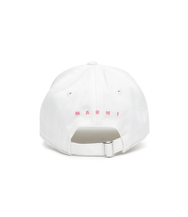 Marni Marni - White baseball cap with M logo