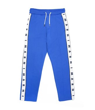 Marni Marni - Blue pants with side logo bands