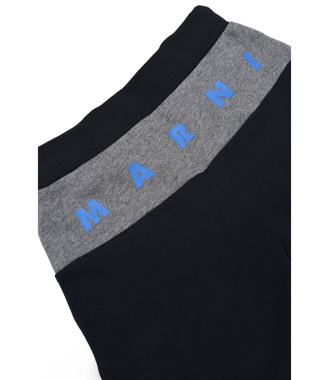 Marni Marni - Navy blue fleece pants with contrasting color bands