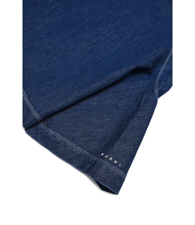 Marni Marni - Asymmetrical blue denim skirt