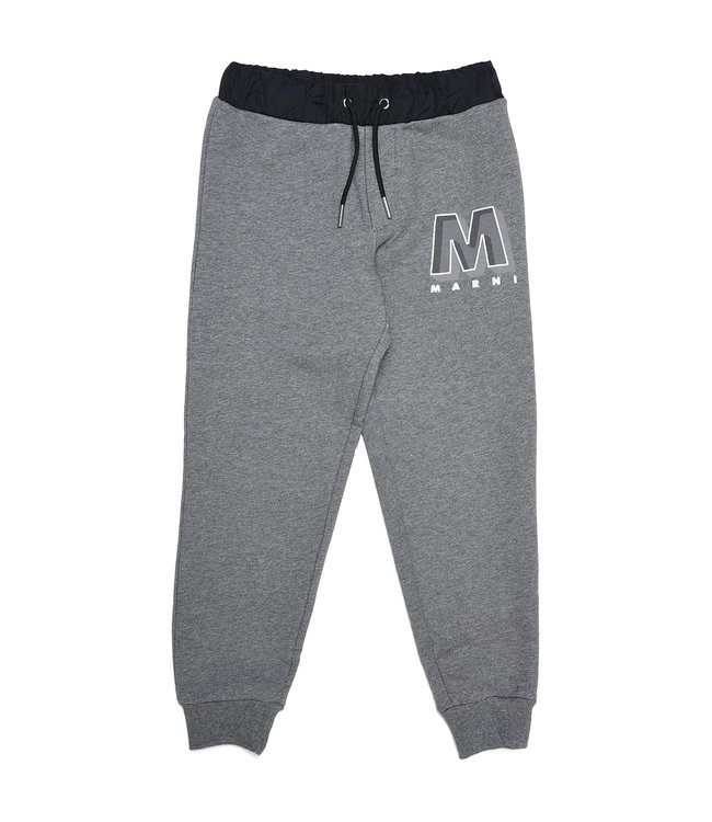 Marni Marni - fleece pants with M and institutional logo