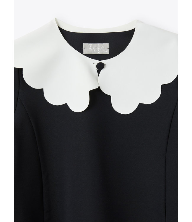 Il Gufo IL GUFO - Wide collar Sensitive® Fabrics dress