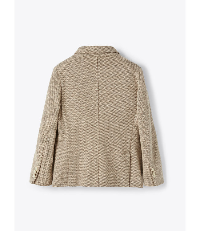 Il Gufo IL GUFO - Herringbone double-breasted blazer
