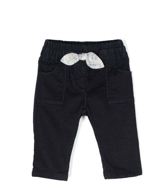 Chloe Chloe - bow-detail denim trousers