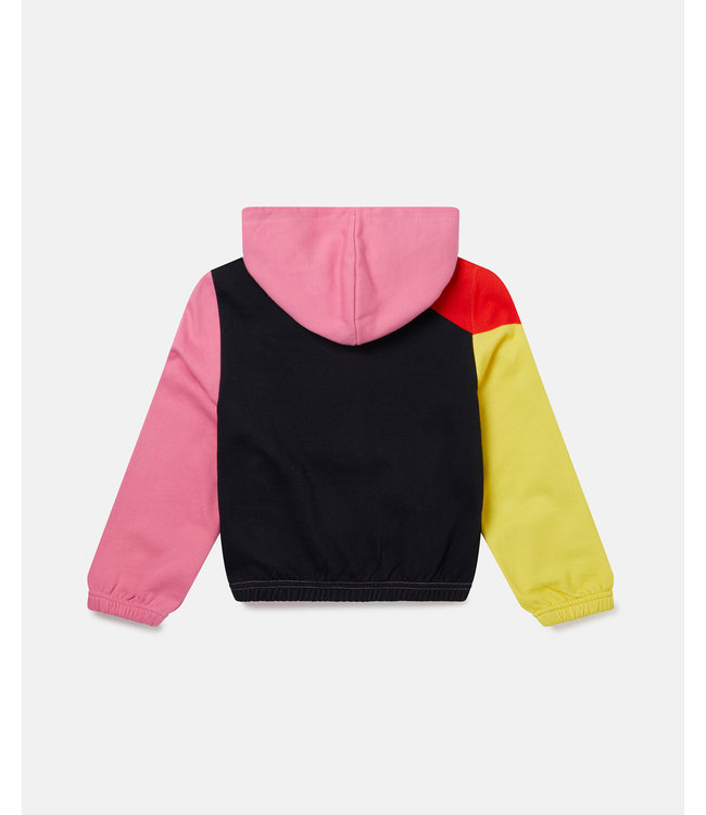 Stella McCartney Stella McCartney - Colourblock Cotton Fleece Zip‐Up Hoodie