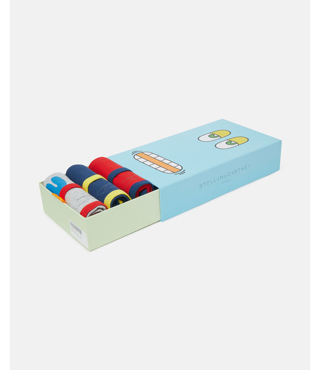 Stella McCartney Stella McCartney - Smile Shape Print Cotton Jersey Vest Set