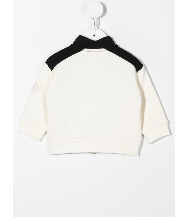 Emporio Armani Emporio Armani - contrasting-panel zip-up sweatshirt