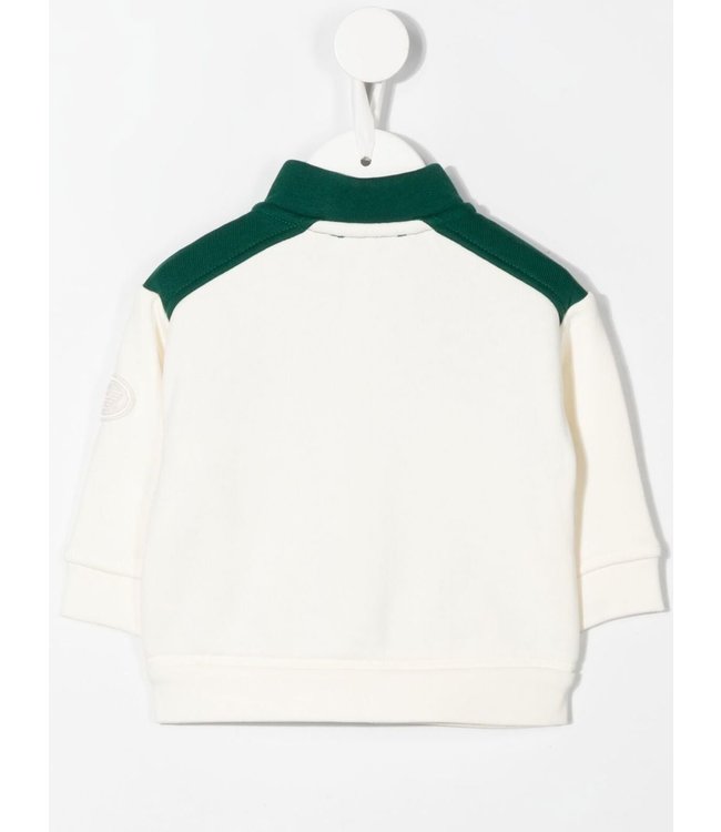 Emporio Armani Emporio Armani - contrasting-panel zip-up sweatshirt