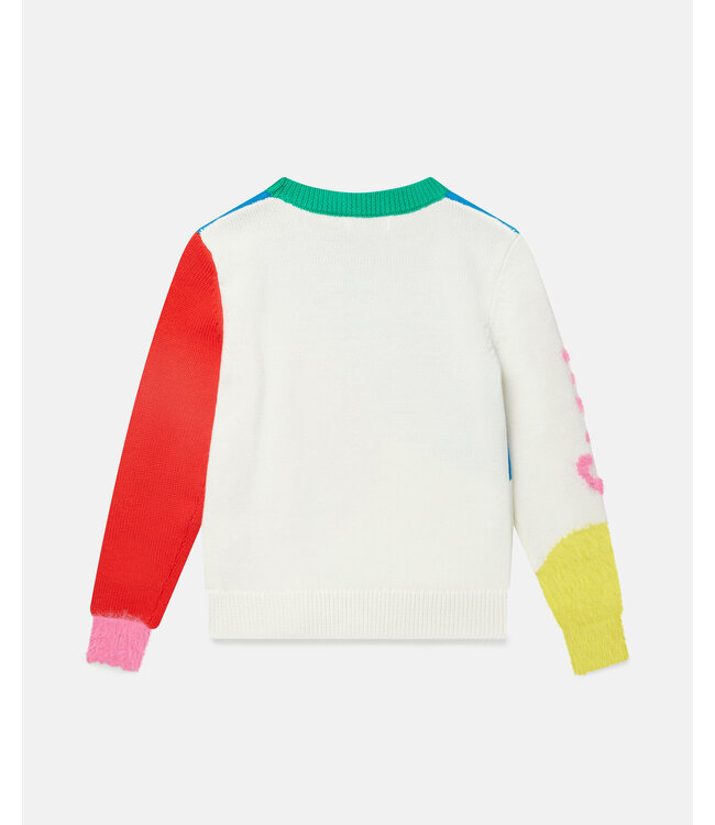 Stella McCartney Stella McCartney - Colourblock Fuzzy Knit Intarsia Jumper