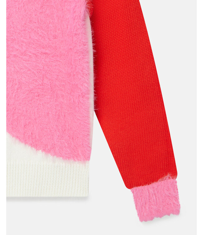 Stella McCartney Stella McCartney - Colourblock Fuzzy Knit Intarsia Jumper