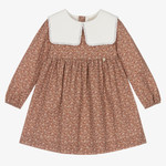 Purete Purete - Brown Floral Cotton Dress