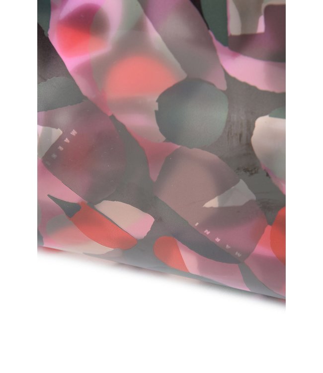 Marni Marni - Black shopping bag with multicolor bubble print