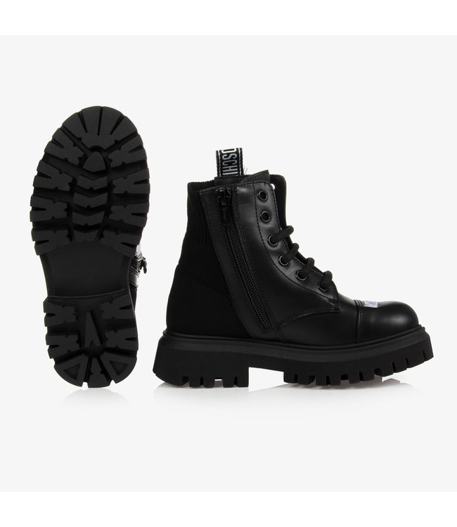 Moschino Moschino - Girls Black Leather Boots