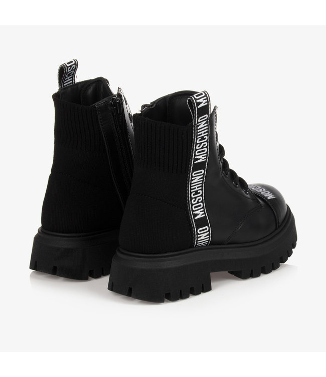 Moschino Moschino - Girls Black Leather Boots