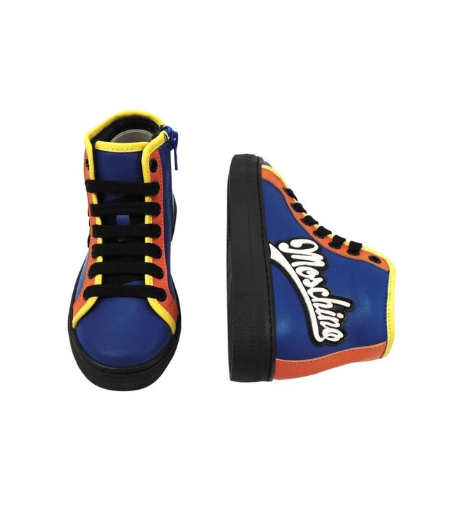 Moschino Moschino - Blue Orange Yellow High Top Sneaker