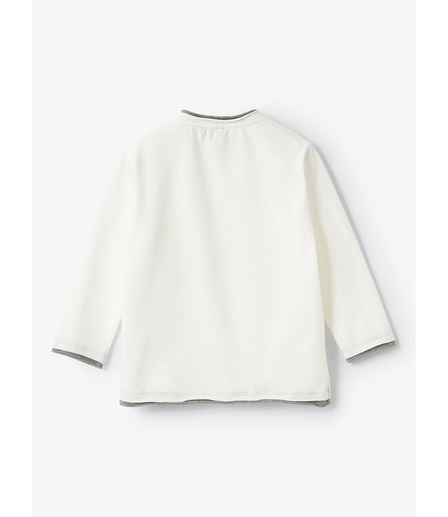 Il Gufo IL GUFO - White T-shirt with contrast trims