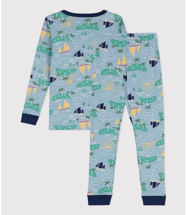 Petit Bateau Petit Bateau - CHILDREN'S UNISEX SNUG-FIT EXPLORER COTTON PYJAMAS
