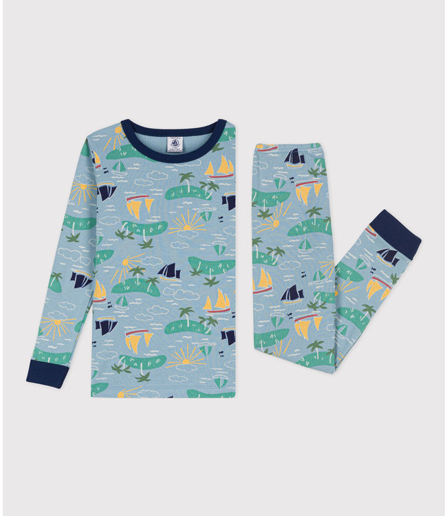 Petit Bateau Petit Bateau - CHILDREN'S UNISEX SNUG-FIT EXPLORER COTTON PYJAMAS