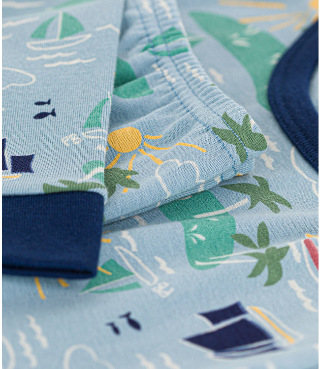 Petit Bateau Petit Bateau - CHILDREN'S UNISEX SNUG-FIT EXPLORER COTTON PYJAMAS