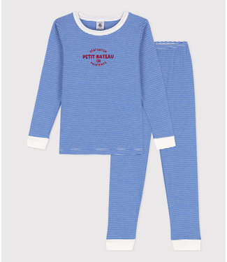 Petit Bateau Petit Bateau - CHILDREN'S UNISEX STRIPY SNUGFIT COTTON PYJAMAS