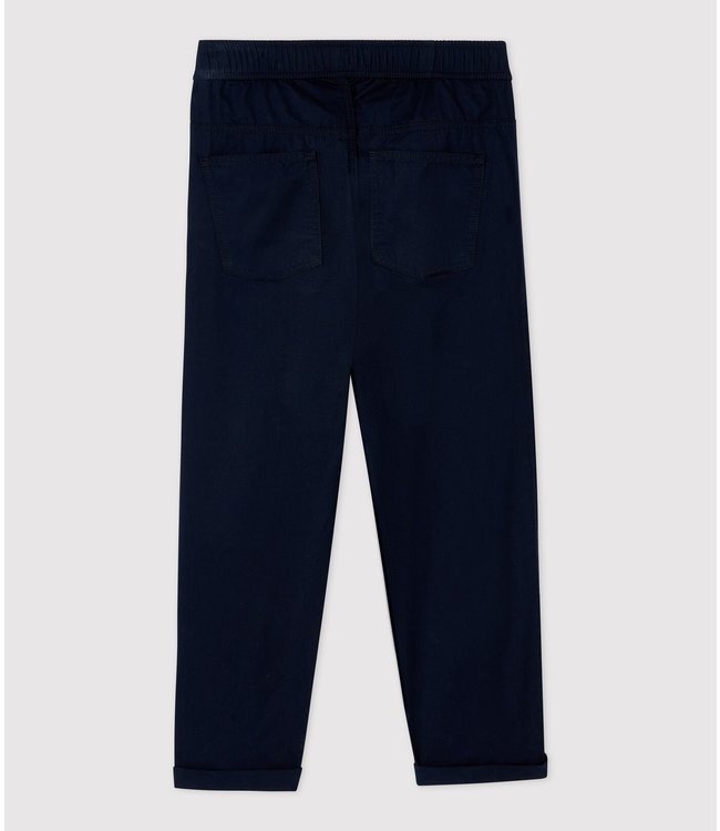Petit Bateau Petit Bateau - BOYS' REGULAR COTTON SERGE TROUSERS