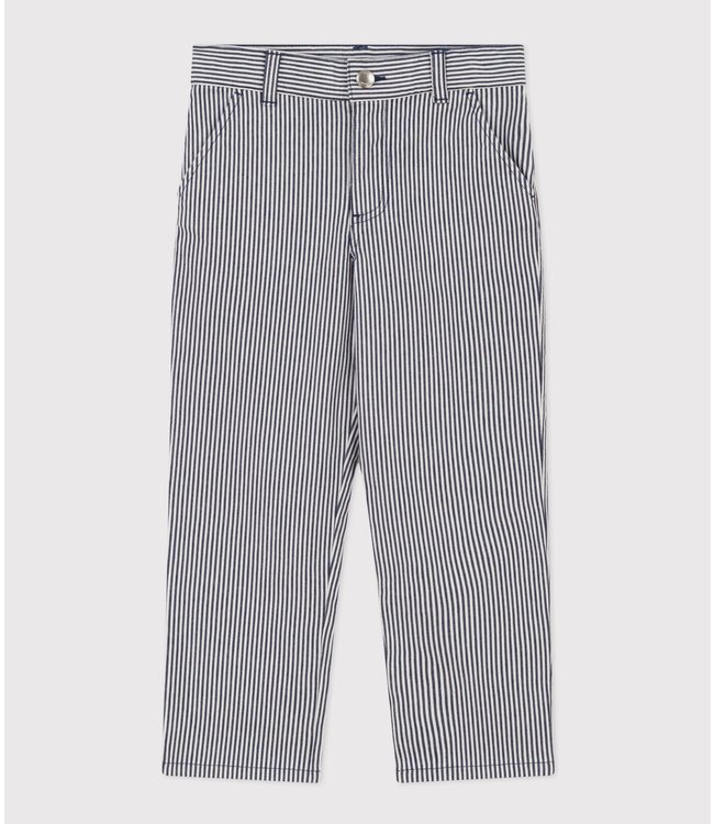 Petit Bateau Petit Bateau - BOYS' STRIPY COTTON TROUSERS