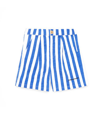 Weekend House Weekend House - Stripes Bermuda Shorts in Blue and White