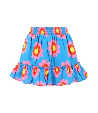 Stella McCartney Stella McCartney - Light-blue Skirt For Girl With Flowers