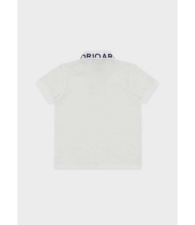 Emporio Armani Emporio Armani - Mercerised piqué polo shirt with logo collar