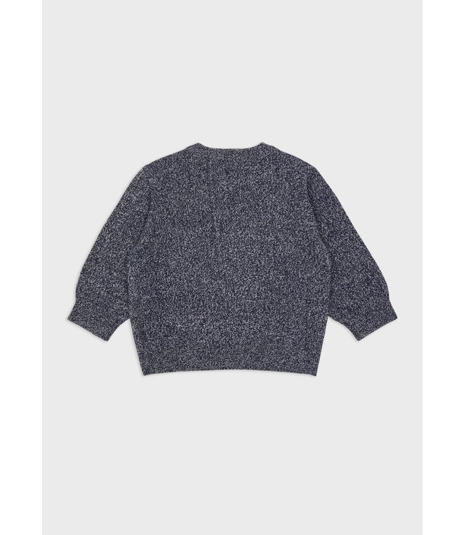 Emporio Armani Emporio Armani - Melange-weave jumper with jacquard logo