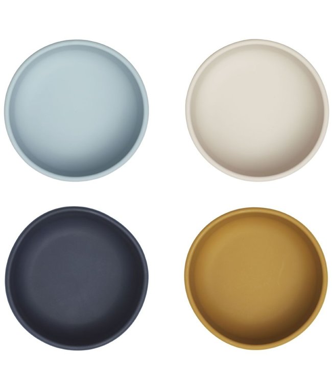 liewood Liewood - Bowls - 4-Pack - Silicone - Iggy