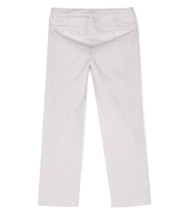 Il Gufo IL GUFO - stripe-print cotton straight trousers