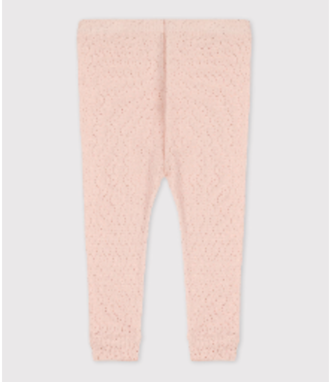 Petit Bateau PETIT BATEAU - Babies' Openwork Cotton Leggings