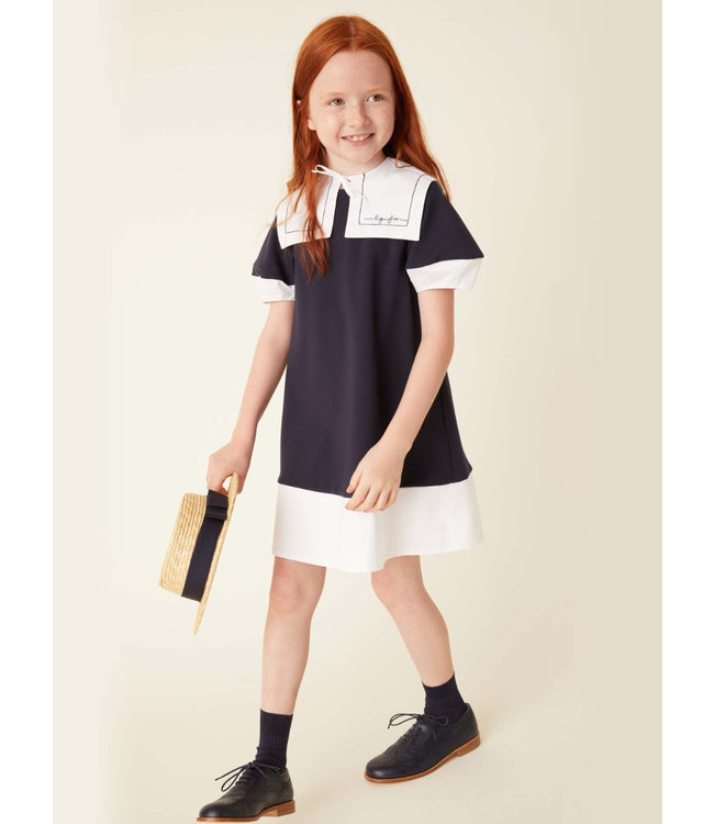 Il Gufo IL GUFO - Dress with removable collar