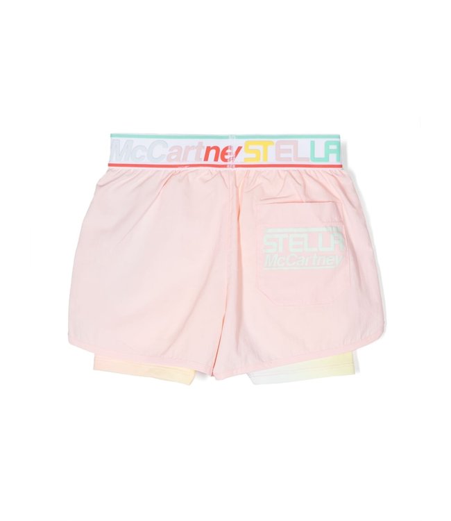 Stella McCartney STELLA MCCARTNEY - Logo-waistband Shorts