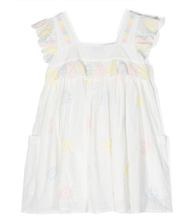 Stella McCartney STELLA MCCARTNEY - Floral-embroidery Sleeveless Dress