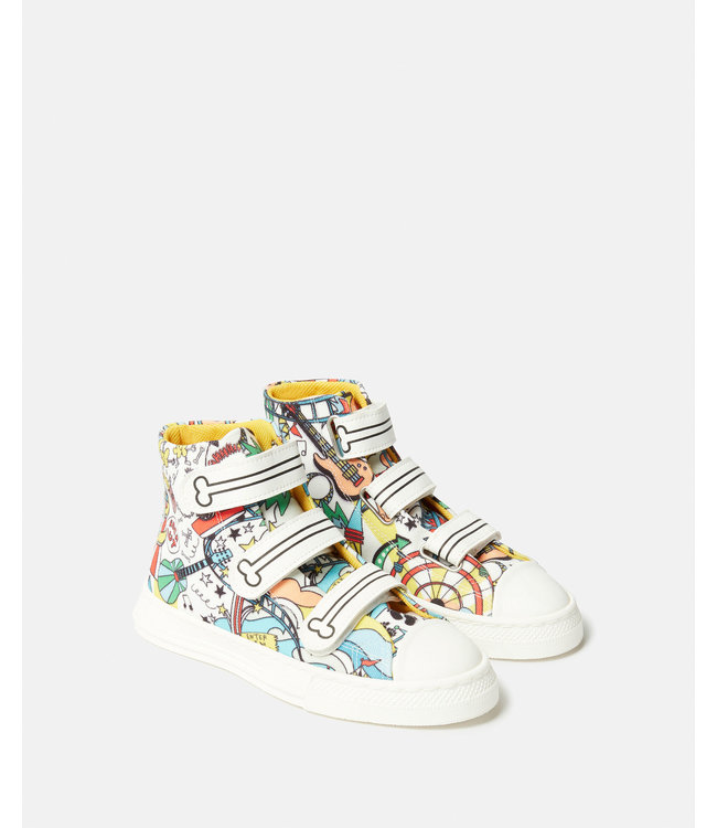 Stella McCartney STELLA MCCARTNEY - Funfair Print High-Top Trainers