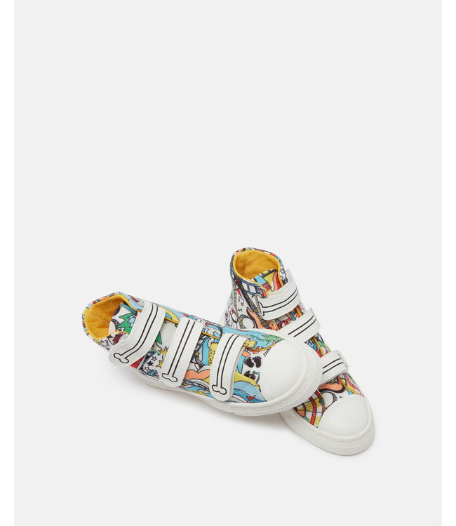 Stella McCartney STELLA MCCARTNEY - Funfair Print High-Top Trainers