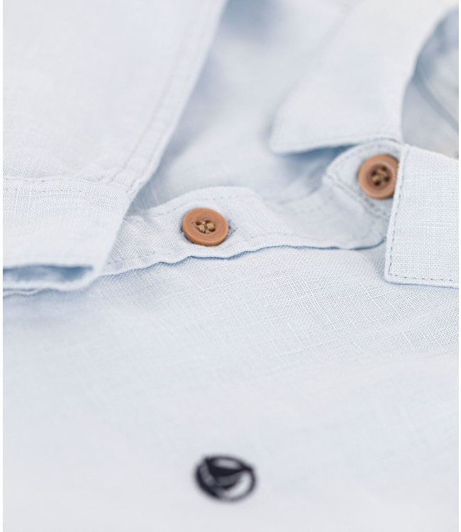 Petit Bateau PETIT BATEAU - Boys' Long-sleeved Linen Shirt