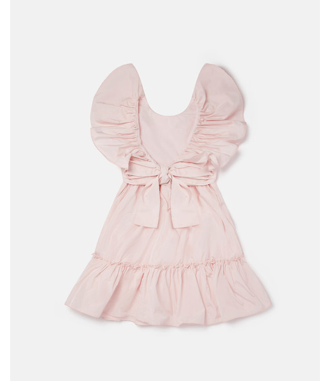 Stella McCartney STELLA MCCARTNEY-Ruffle Taffeta Belted Dress