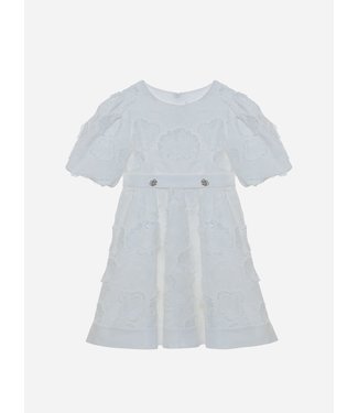 Patachou PATACHOU - Girls Party White Embroidered Dress