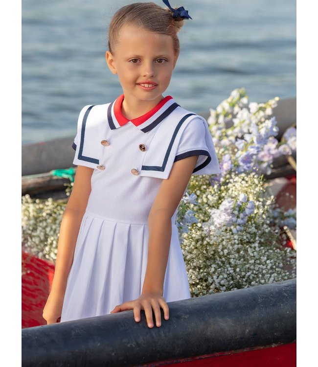 Patachou PATACHOU - Girls Cruise White Dress